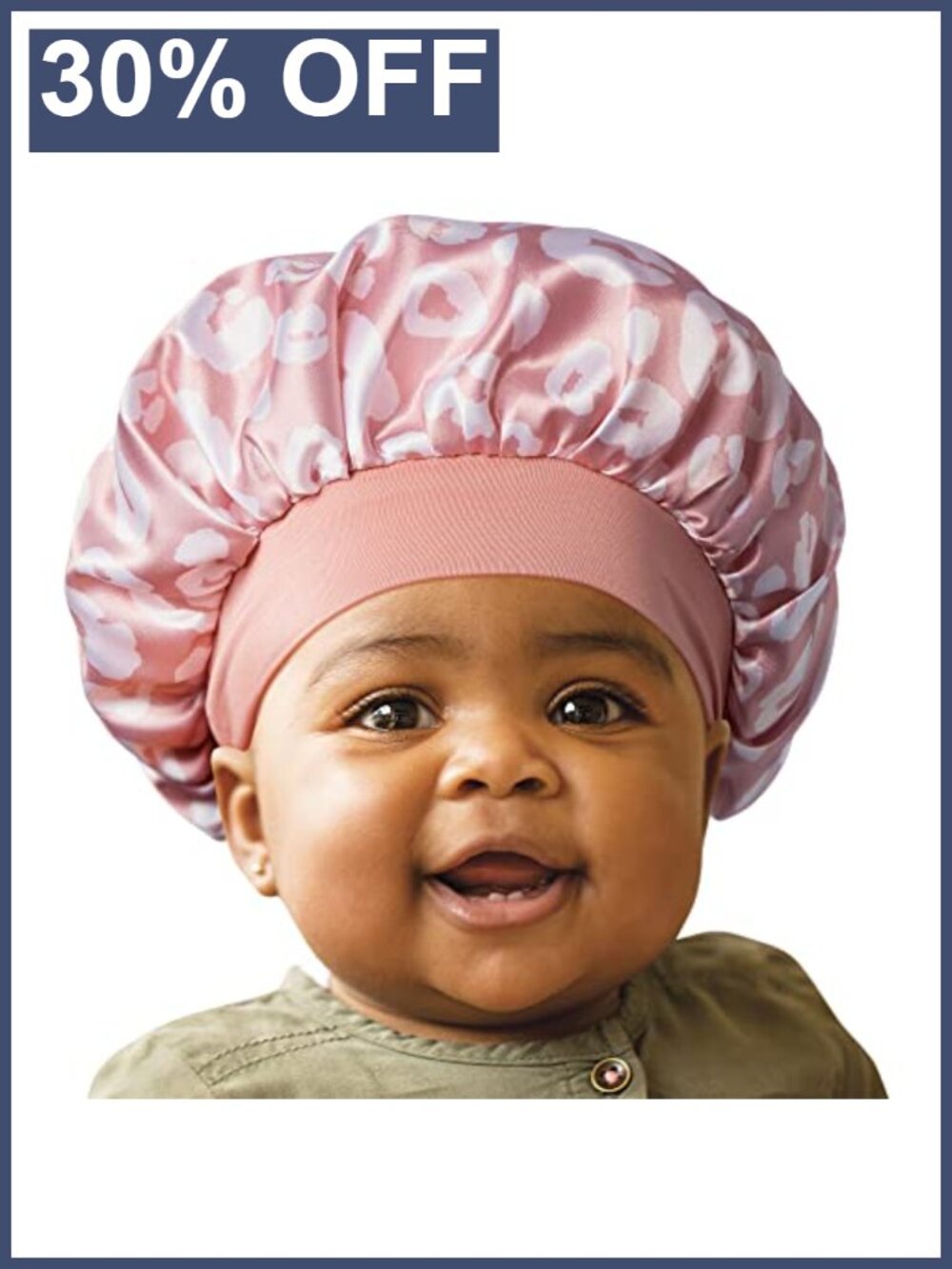 Baby Satin Bonnet Sleep Cap for Infants Soft Stretchy Hair Protection